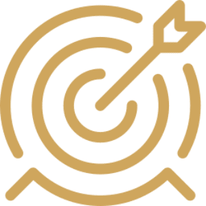 Target icon with arrow in center.
