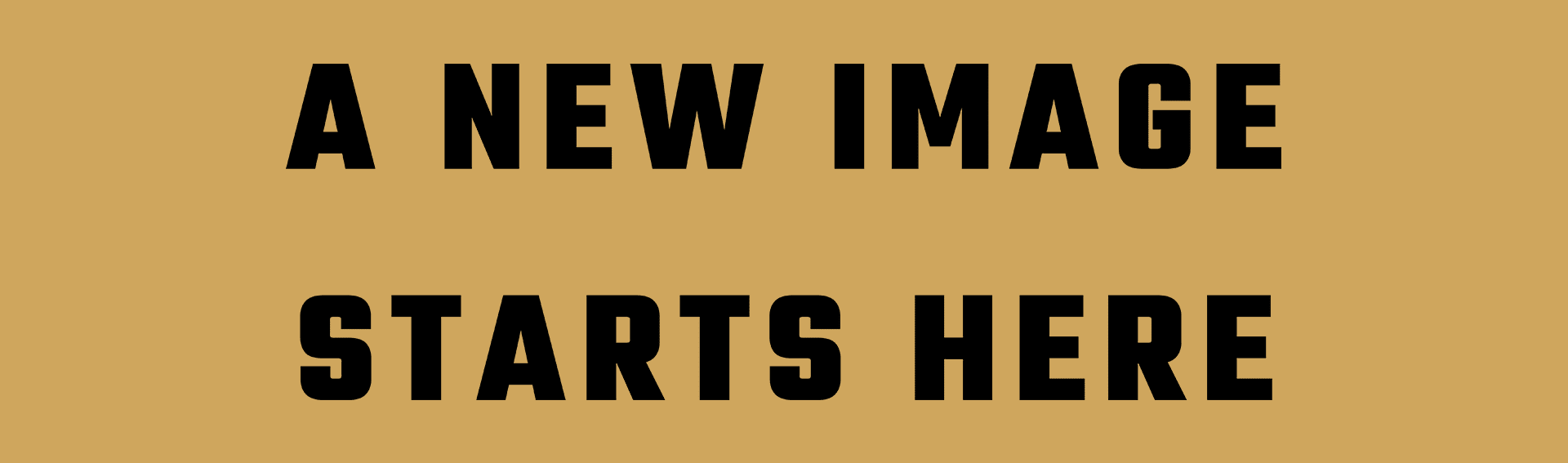 Text: "A new image starts here.